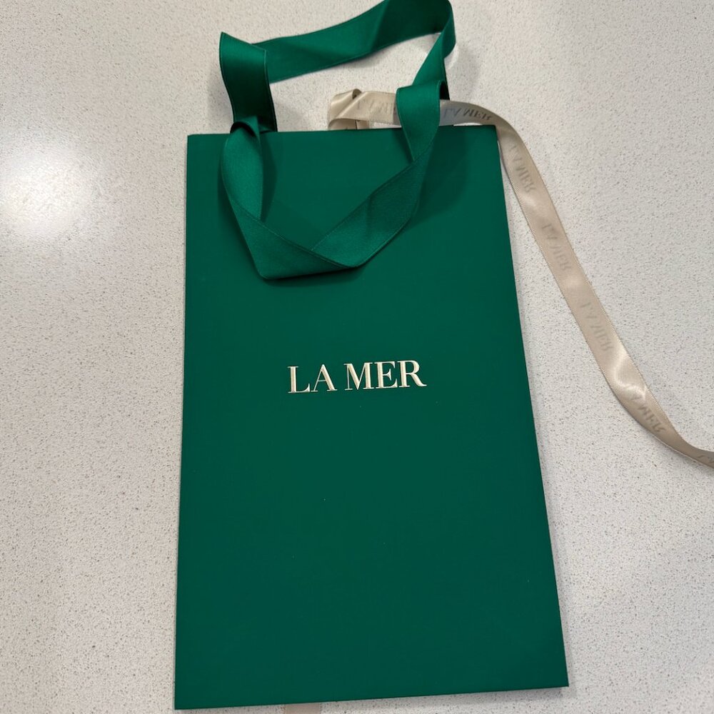 Green La Mer Paper Shopping Bag (Small) Never Used